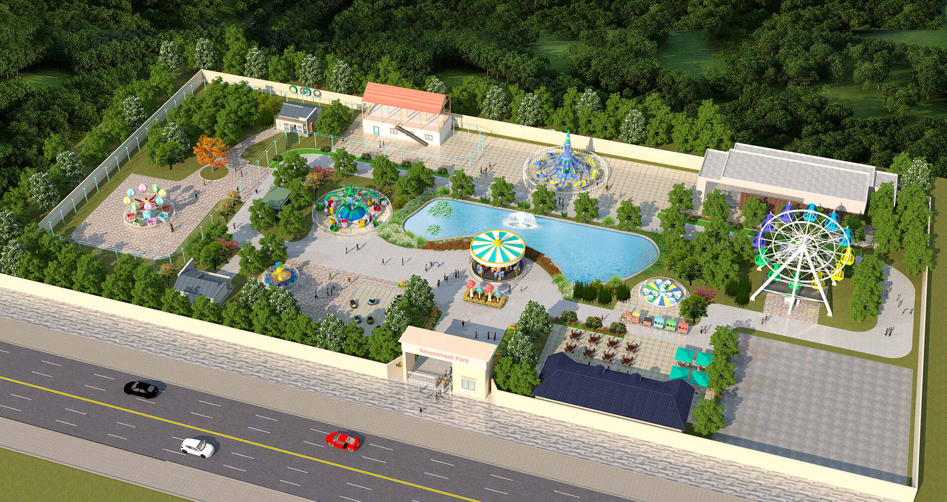 Outdoor Amusement Park Project 
