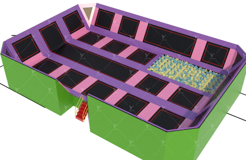Big Purple Blue Trampoline Park 5BT-13