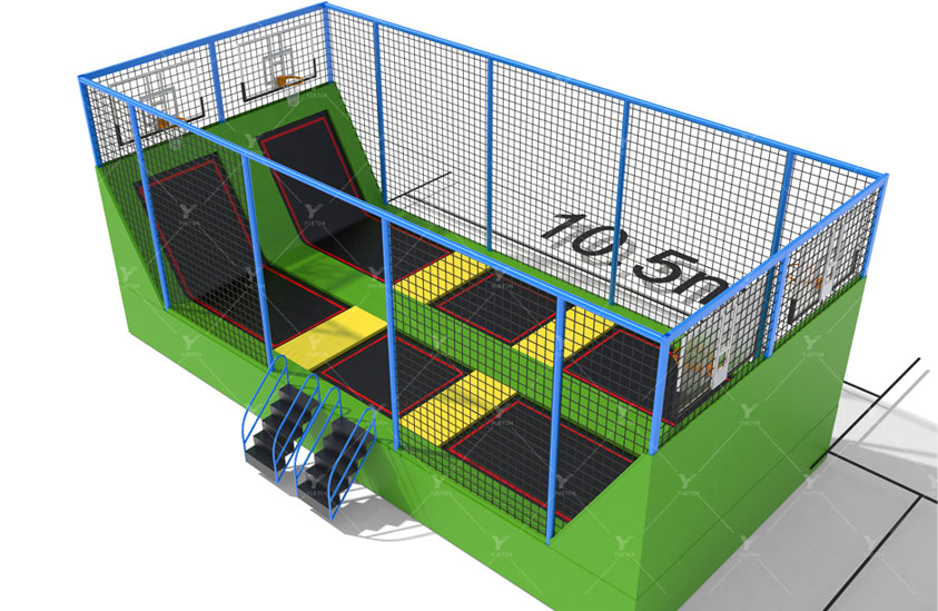 Yellow Slope Trampoline Park 5BT-15