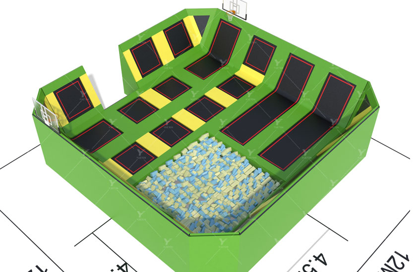 Big Slope Trampoline Park 5BT-17