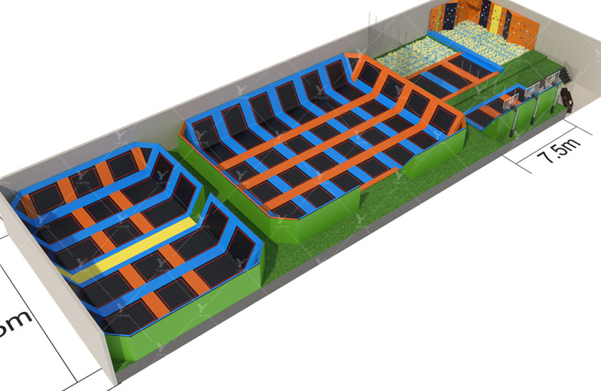 Big 3in1 Trampoline Park 5BT-21