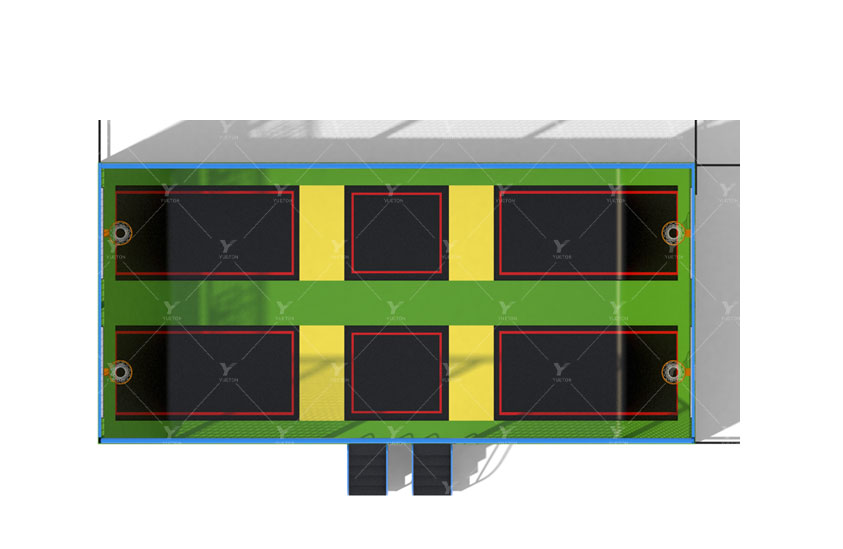 Yellow Slope Trampoline Park 5BT-15