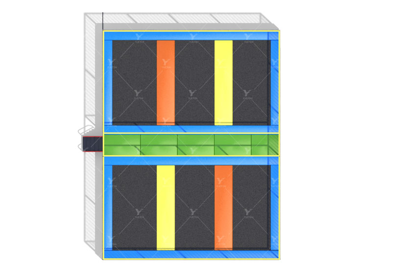 Yellow Orange Trampoline Park 5BT-16