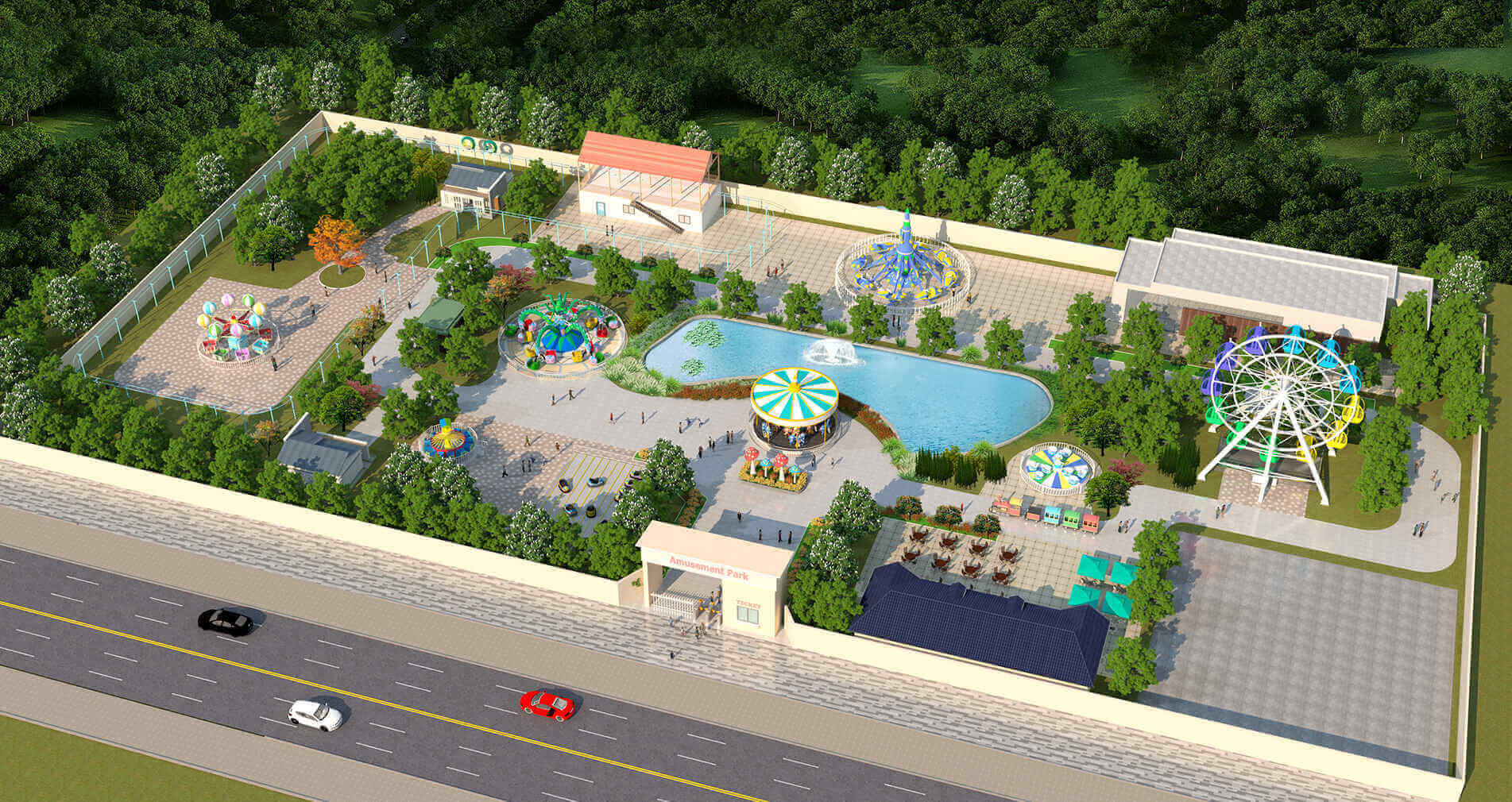 As a professional amusement ride manufacturer and supplier, we not only supply a wide range of high-quality amusement equipment but also have an experienced design team to provide you with professional park design solutions. If you are planning to build a new park, please contact us.